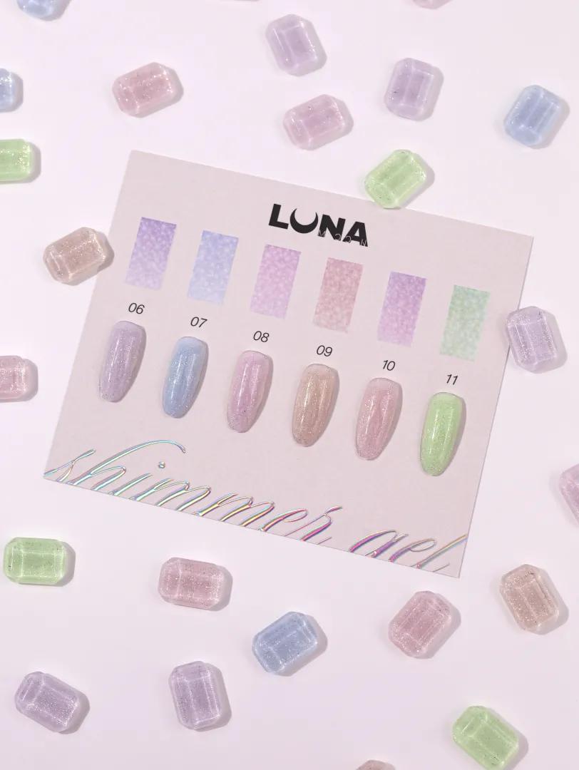 LUNAmoon Shimmer Gel №6 Gel de Construction Scintillant