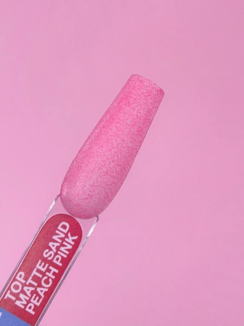 Top mat sans couche collante LUNAmoon Top Matte Sand Peach Pink 13 ml