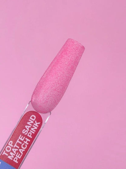 Top mat sans couche collante LUNAmoon Top Matte Sand Peach Pink 13 ml