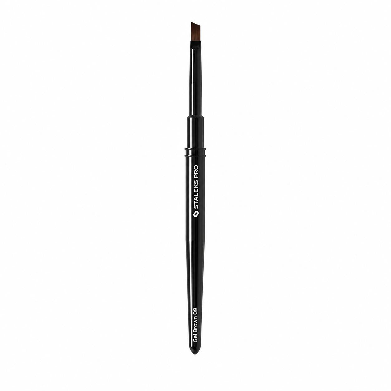 Pinceau gel biseauté STALEKS PRO EXPERT 6 x 9 mm NBE-09