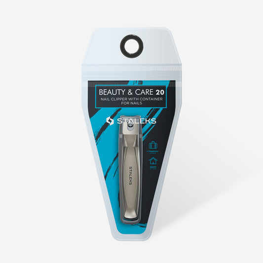 Coupe-ongles STALEKS BEAUTY & CARE 20 KBC-20 avec réservoir intégré et lime laser