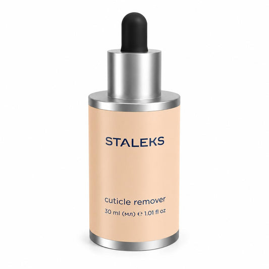 Cuticle Remover treat.s STALEKS PRO à l’urée 12 %. Ramollit les cuticules en 50 secondes, hydrate la peau et facilite la manucure.