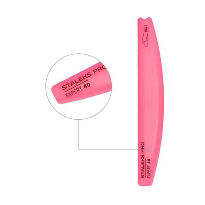 Lime de base plastique demi-lune biseautée STALEKS PRO EXPERT 40