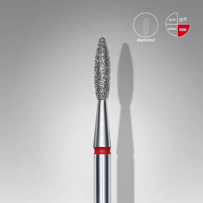 Fraise diamant STALEKS PRO EXPERT flamme rouge 2,1 mm FA10R021/8