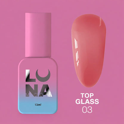 LUNAmoon TOP GLASS 03 Top Coat Coloré Sans Couche Collante