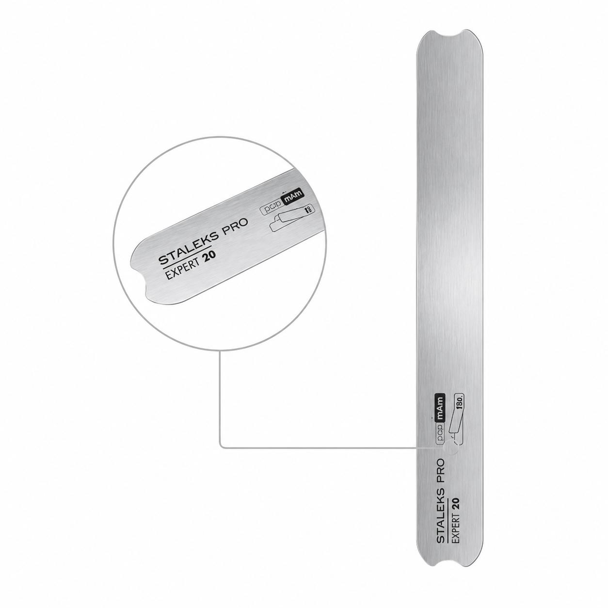 Base métallique droite STALEKS PRO EXPERT 20 MBE-20 pour limes jetables