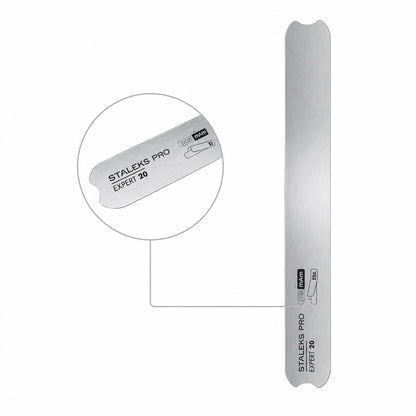 Base métallique droite STALEKS PRO EXPERT 20 MBE-20 pour limes jetables