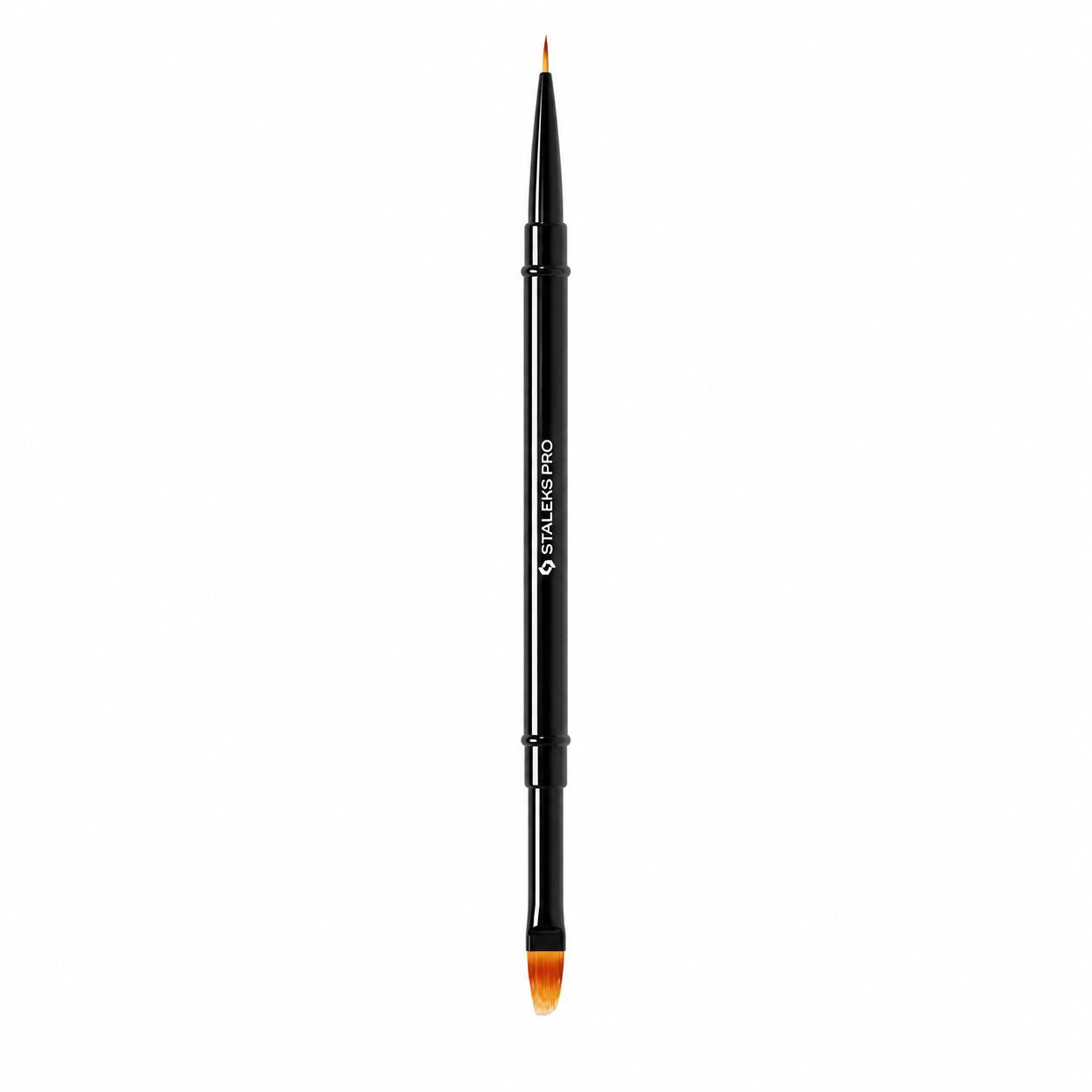 Pinceau double embout STALEKS PRO EXPERT Liner 7 mm & Dégradé 11 mm NBE-01/07