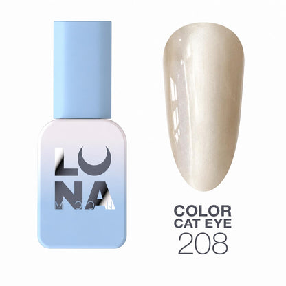LUNAmoon Color Cat Eye №208 – Vernis magnétique TPO FREE