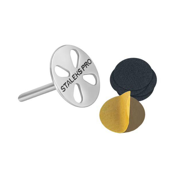 Disque de pédicure allongé PODODISC L EXPERT et set de limes jetables grain 180 5 pcs (10 mm)
