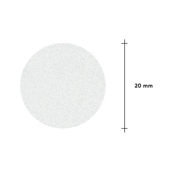 Limes blanches jetables sur couche de mousse douce pour disque de pédicure PODODISC M EXPERT 240 grit (50 pcs)