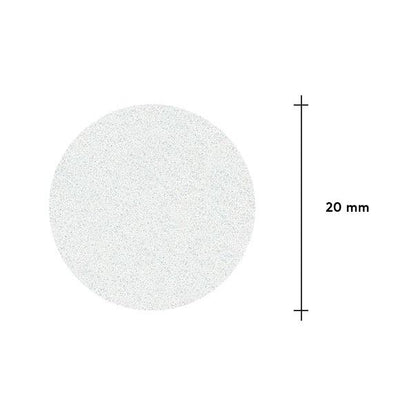 Limes blanches jetables sur couche de mousse douce pour disque de pédicure PODODISC M EXPERT 240 grit (50 pcs)