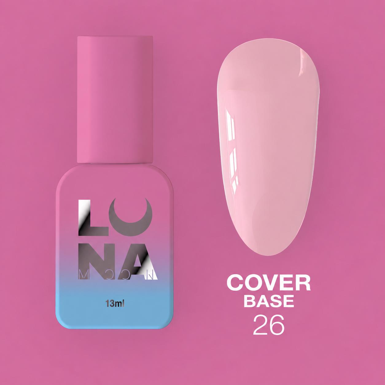 LUNAmoon Cover Base 26 Base Camouflage pour Ongles