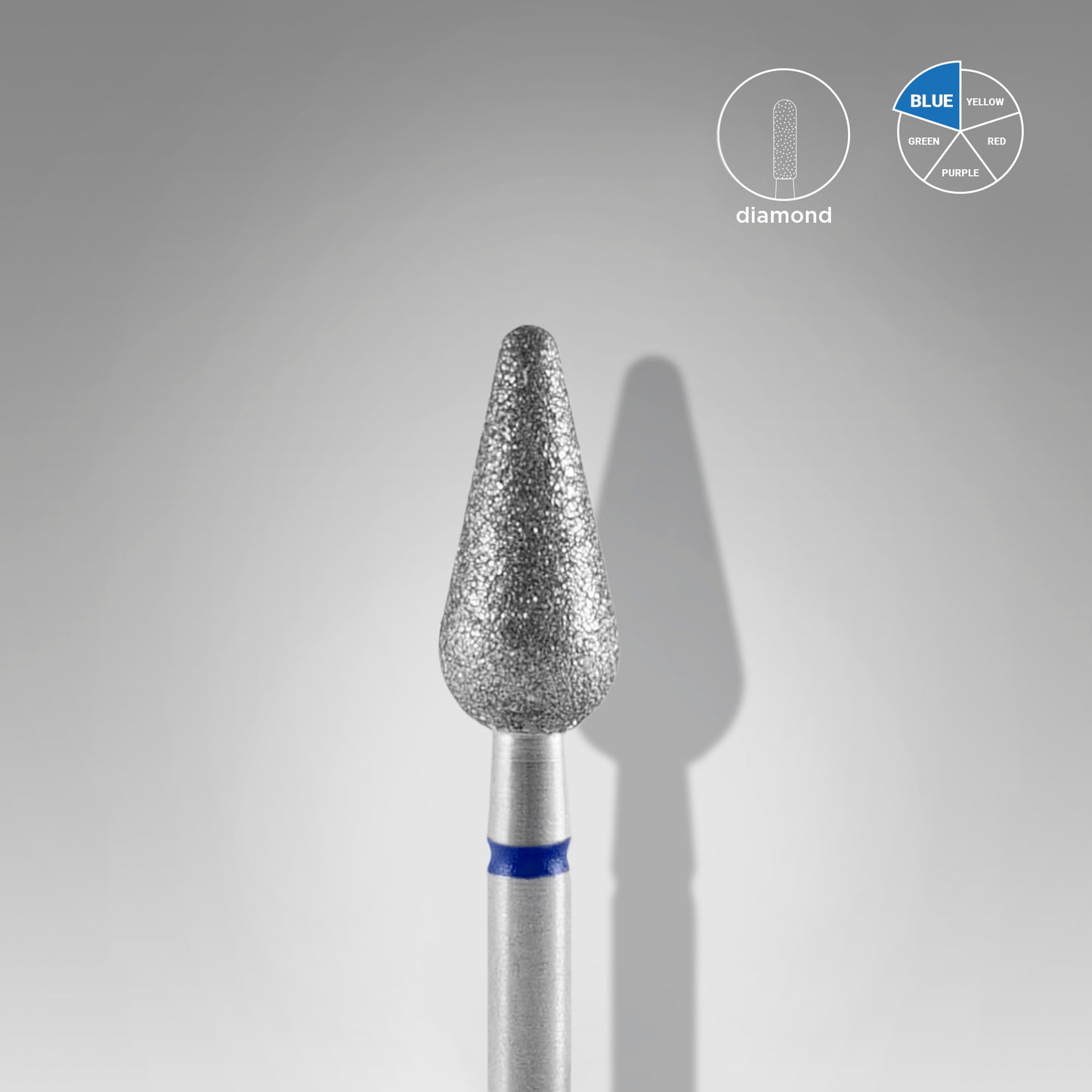 Fraise Diamantée STALEKS PRO EXPERT Poire Arrondie Bleue 5 mm FA101B050/12