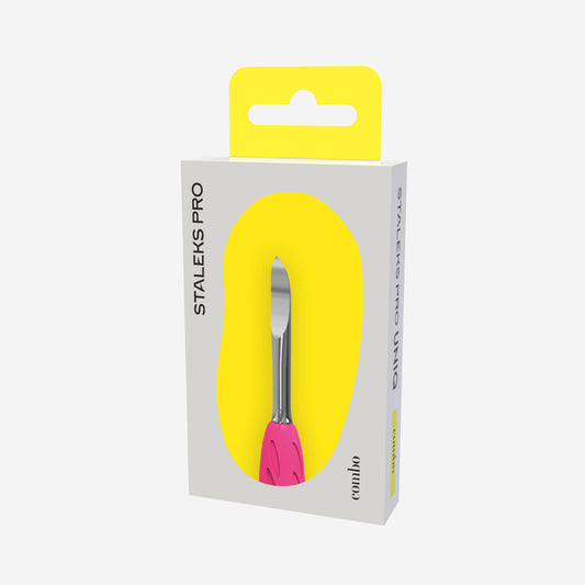 Embout pique de précision STALEKS PRO COMBO UNIQ 19 WPPQ-19 en acier inoxydable avec revêtement silicone rose
