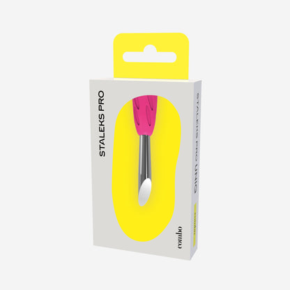 Embout pousse-cuticules biseauté STALEKS PRO COMBO UNIQ 12 WPPQ-12 en acier inoxydable