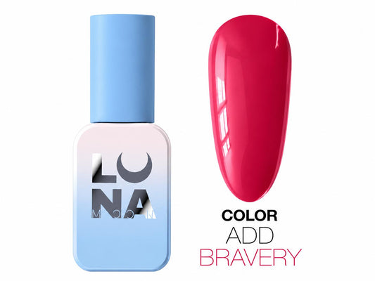 LUNAmoon ADD BRAVERY  Color vernis semi-permanent framboise intense TPO FREE