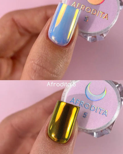 Kit de poudres effet miroir pour ongles LUNAmoon Afrodita – 6 pièces