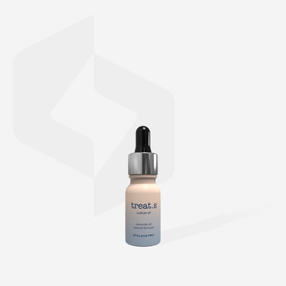 Huile pour cuticules et ongles treat.s STALEKS PRO 10 ml nourrissante à l’huile d’avocat et au panthénol pour hydrater et renforcer les ongles.