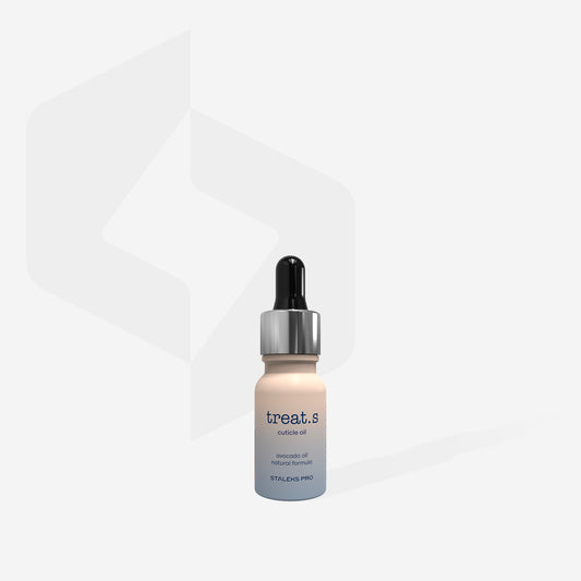 Huile pour cuticules et ongles treat.s STALEKS PRO 10 ml nourrissante à l’huile d’avocat et au panthénol pour hydrater et renforcer les ongles.