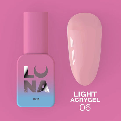 Lunamoon Light Acrygel Gel N°06 Professional for nail masters