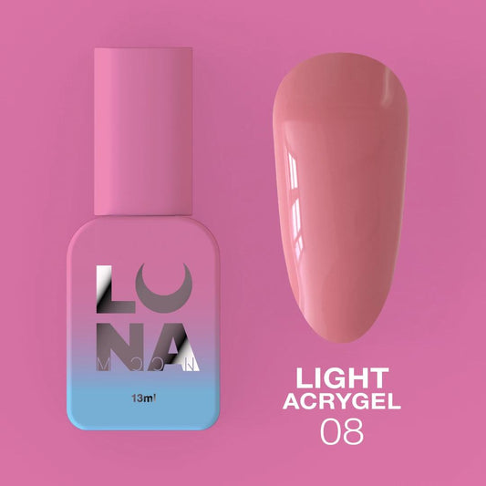 Lunamoon Light Acrygel Gel N° 08 Professional for nail masters