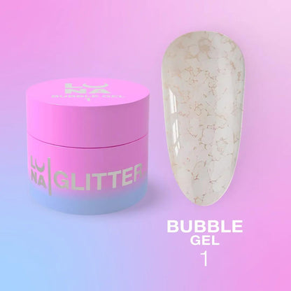 Paillettes pour ongles LUNAmoon Bubble Gel n°1 5 ml