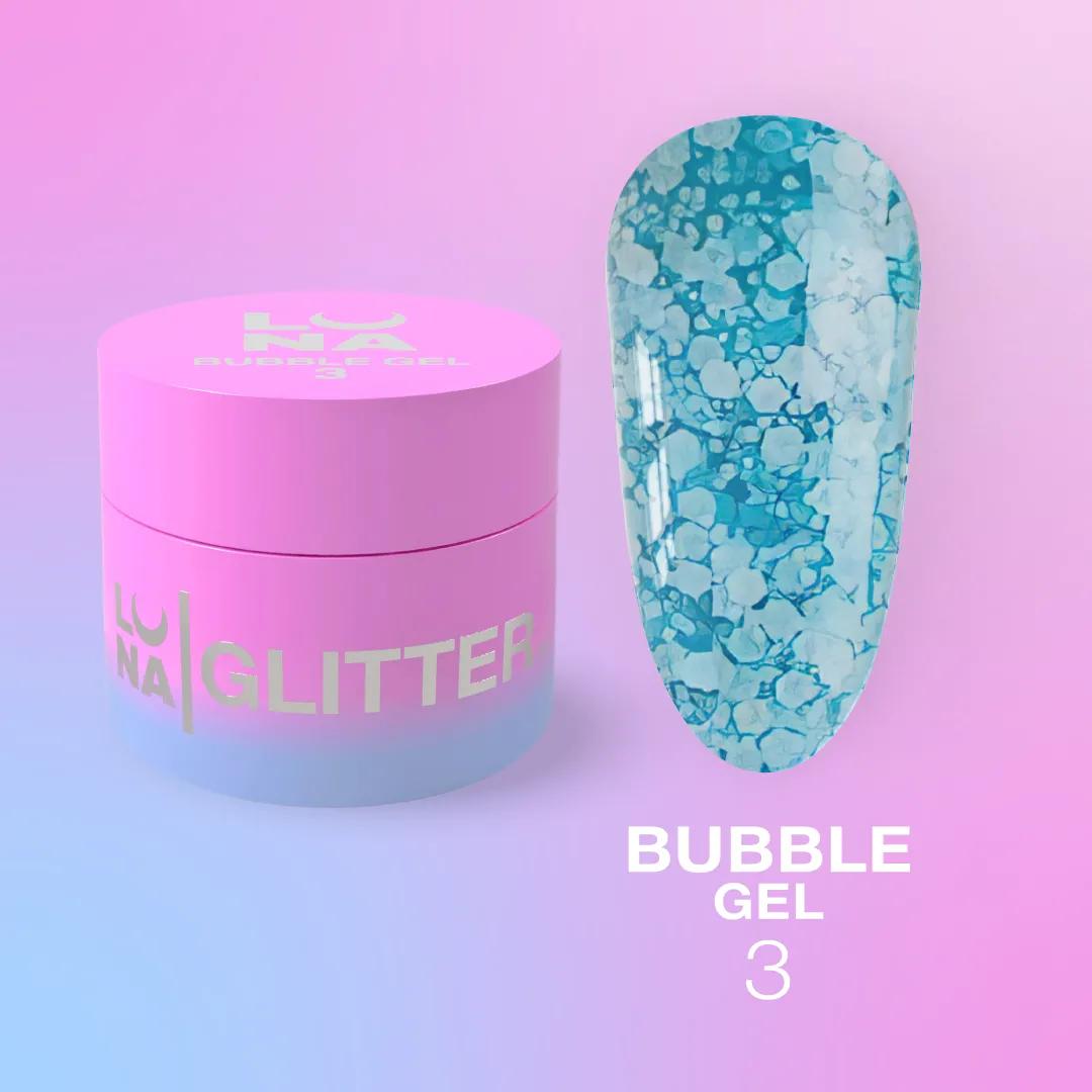 Paillettes pour ongles LUNAmoon Bubble Gel n°3 5 ml