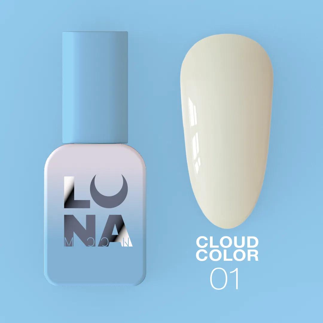 LUNAmoon Cloud Collection Color 01 avec trois nuances de blanc, haute pigmentation, longue tenue et formule TPO FREE.