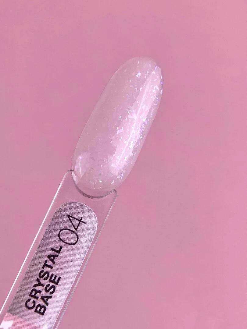 Base à paillettes Lunamoon Crystal Base 04 pour ongles
