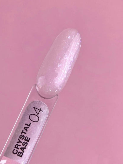 Base à paillettes Lunamoon Crystal Base 04 pour ongles
