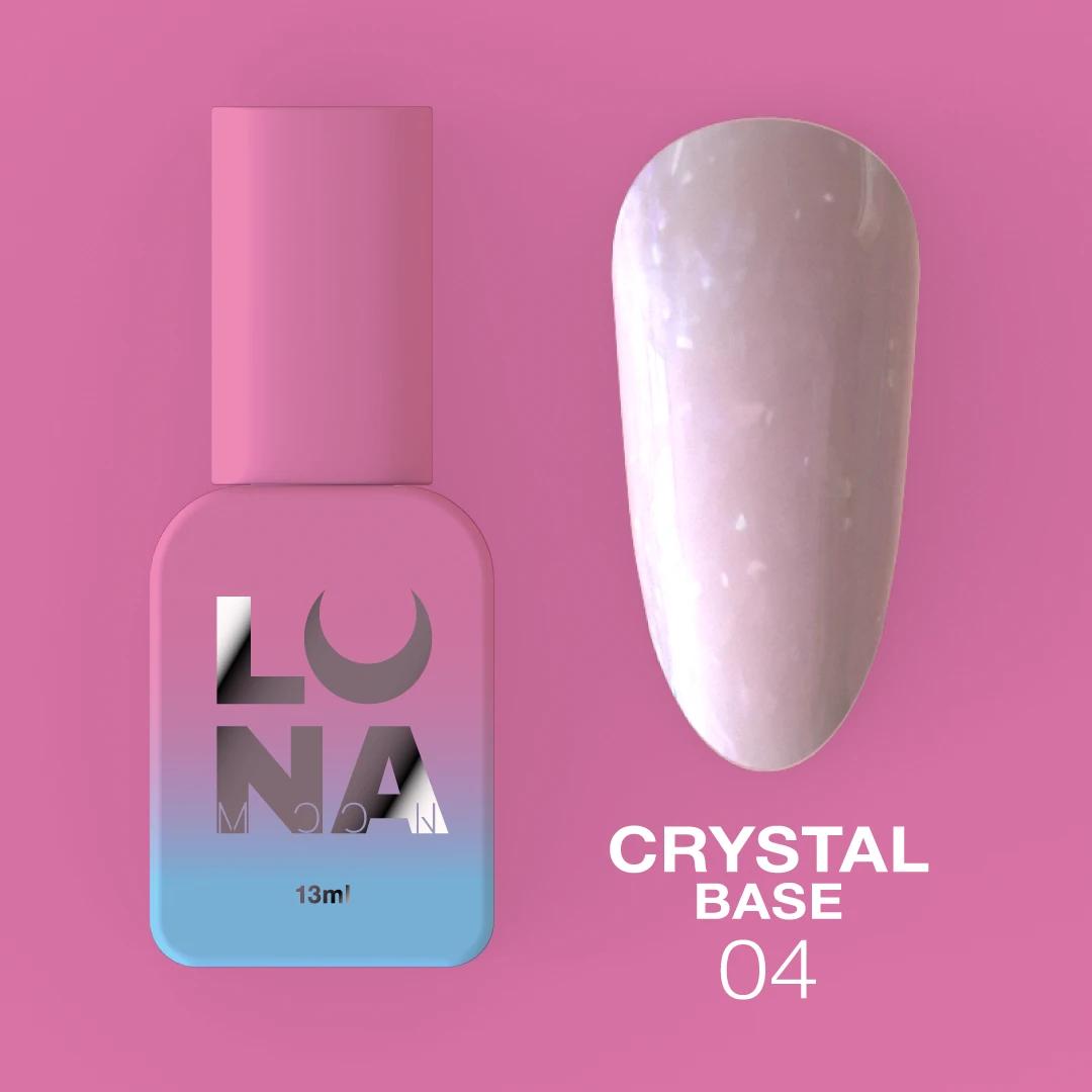 Base à paillettes Lunamoon Crystal Base 04 pour ongles