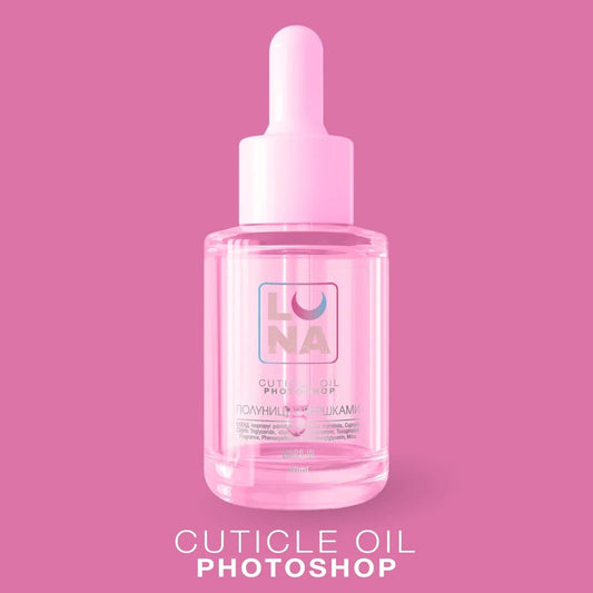 Huile sèche pour cuticules LUNAmoon Photoshop Oil fraise à la crème 30 ml