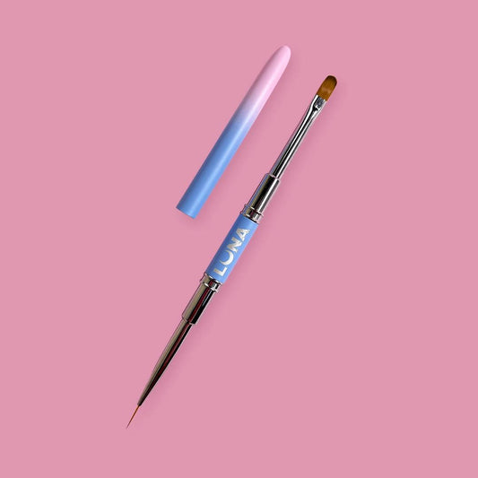 Pinceau double face LUNAmoon pour gel et nail art