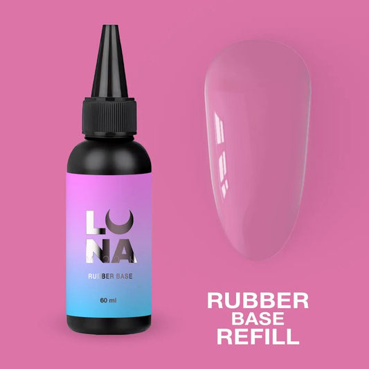 LUNAmoon Rubber Base Refill 60 ml base transparente pour gel UV