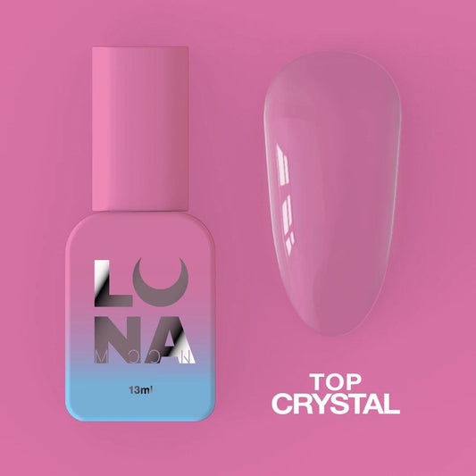 Top pour vernis gel sans couche collante LUNAmoon Top Crystal 13 ml