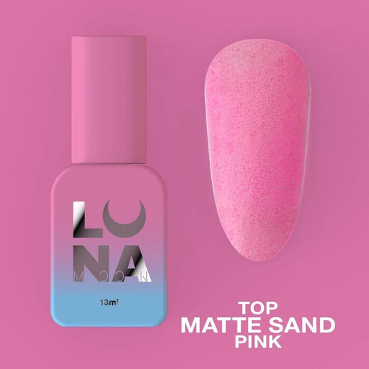 Top mat sans couche collante LUNAmoon Top Matte Sand Pink 13 ml