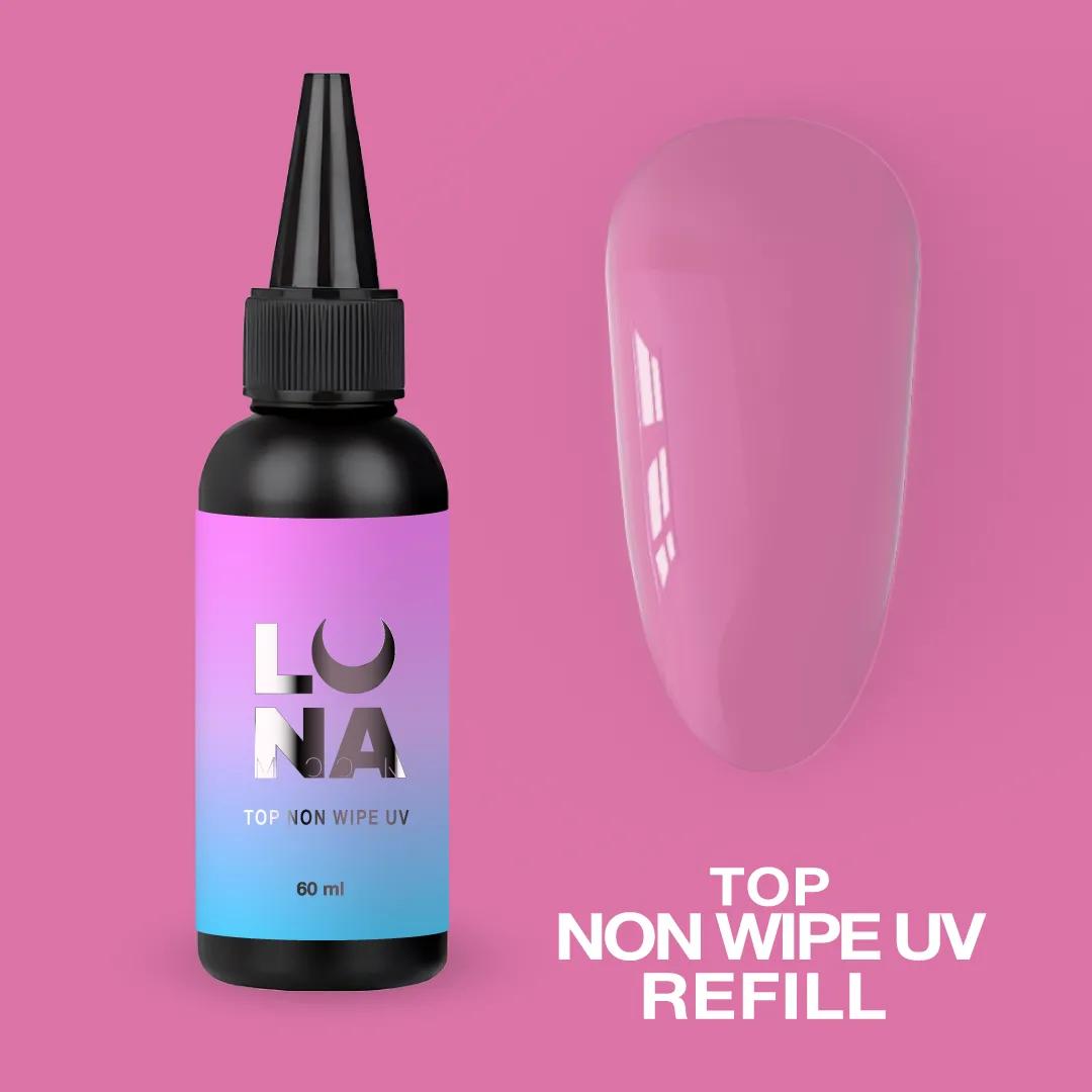 Top pour vernis gel sans couche collante avec filtre UV LUNAmoon Top Non Wipe UV Refill 60 ml