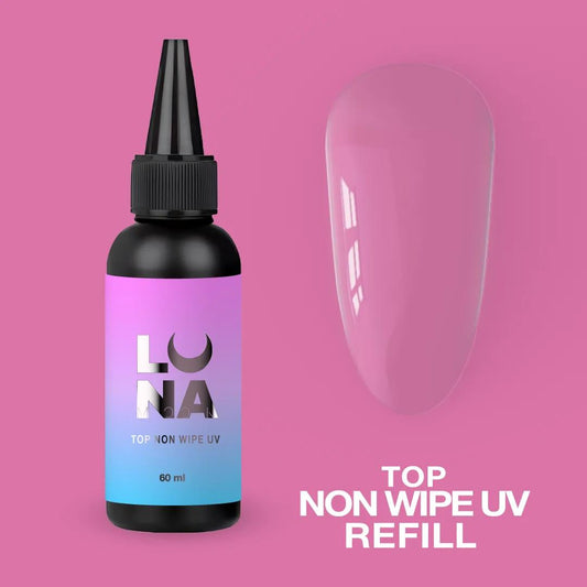 Top pour vernis gel sans couche collante avec filtre UV LUNAmoon Top Non Wipe UV Refill 60 ml