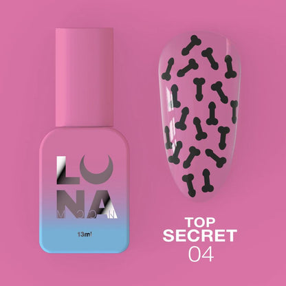 Top pour vernis gel LUNAmoon Top Secret n°4 13 ml