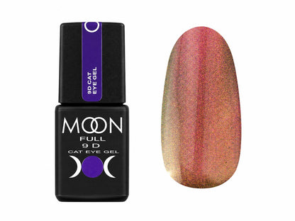 Moon Full 9D Cat Eye Gel CE #02 vernis semi-permanent magnétique avec effet œil de chat multidimensionnel et reflets profonds.