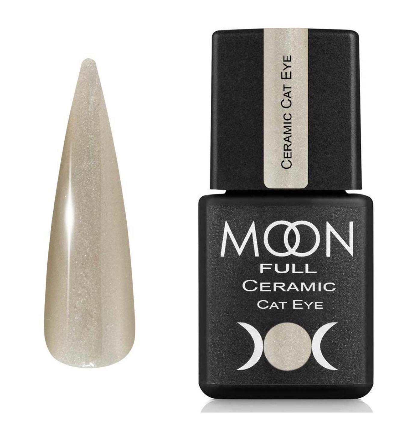 Moon Full Ceramic Cat Eye N°SC533 vernis semi-permanent magnétique avec shimmer et effet œil de chat multidimensionnel.