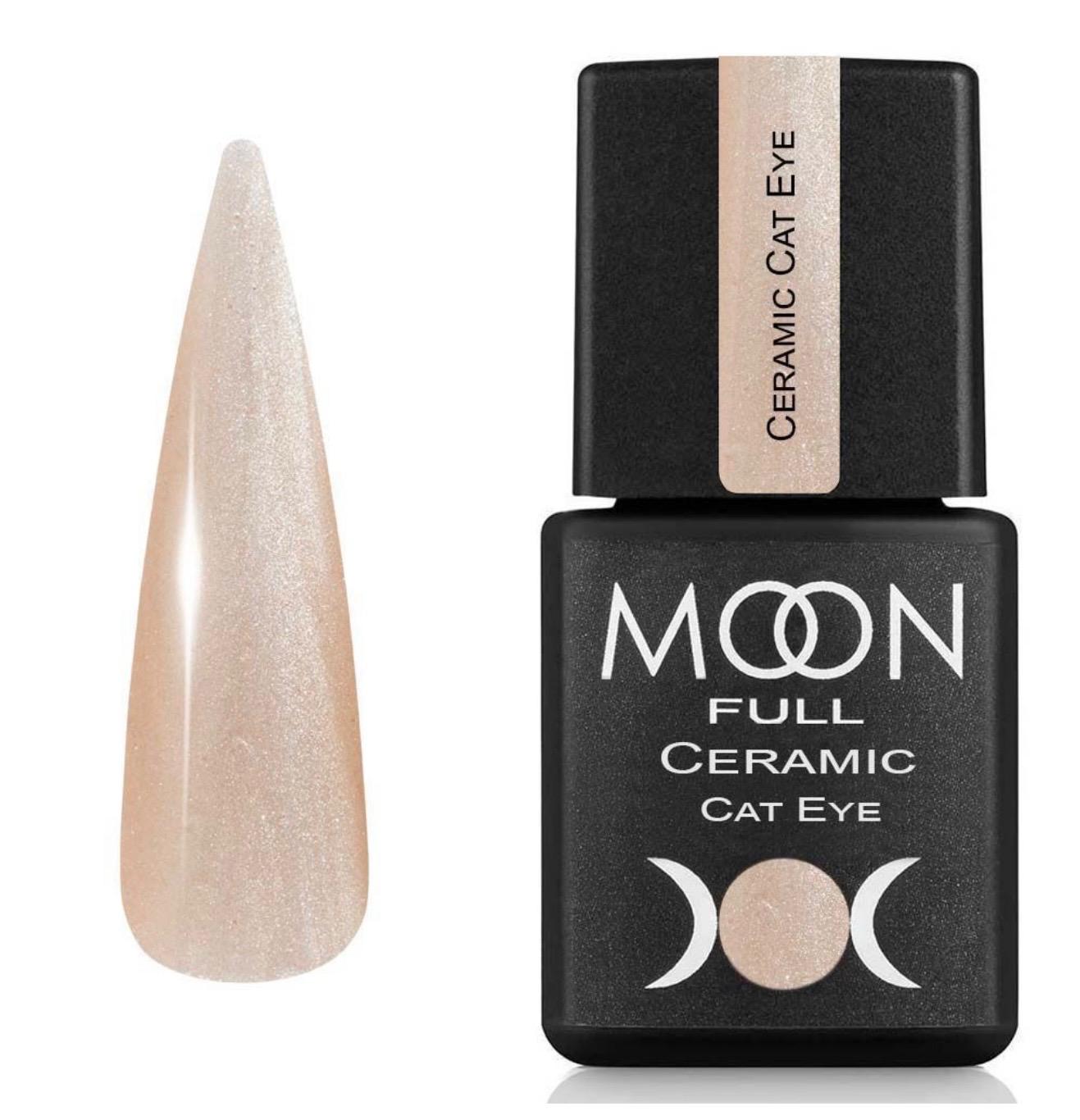 Moon Full Ceramic Cat Eye N°SC535 vernis semi-permanent magnétique avec shimmer et effet œil de chat multidimensionnel.
