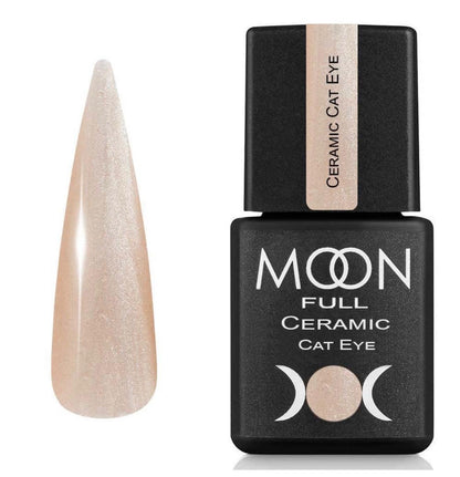 Moon Full Ceramic Cat Eye N°SC535 vernis semi-permanent magnétique avec shimmer et effet œil de chat multidimensionnel.