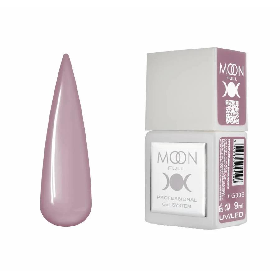 Moon Full Color CG 008 vernis semi-permanent haute pigmentation avec longue tenue, brillance miroir et formule sans HEMA ni TPO.