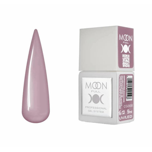 Moon Full Color CG 008 vernis semi-permanent haute pigmentation avec longue tenue, brillance miroir et formule sans HEMA ni TPO.