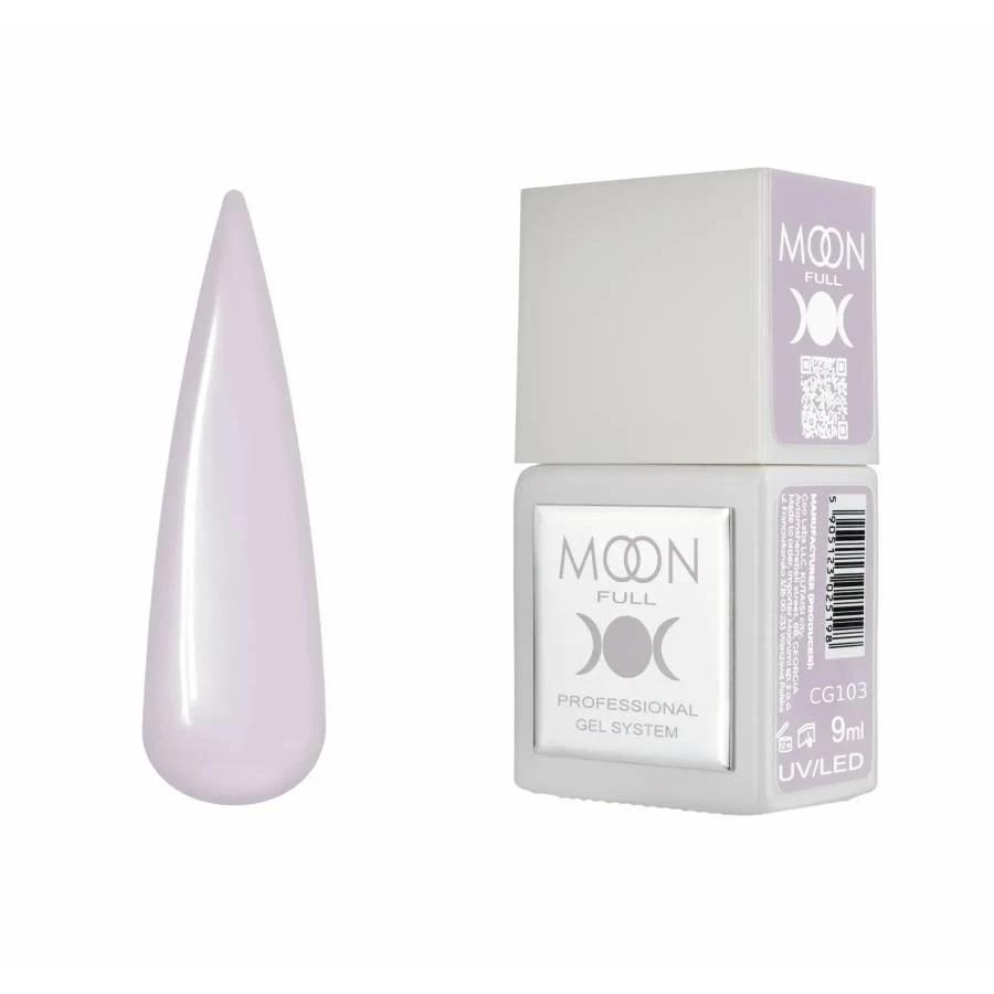 Moon Full Color CG 103 vernis semi-permanent haute pigmentation avec longue tenue, brillance miroir et formule sans HEMA ni TPO.