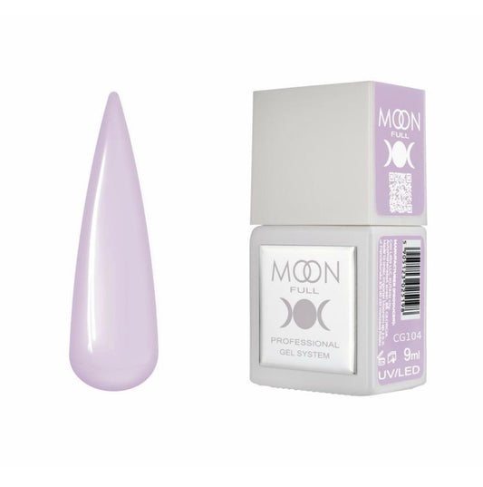 Moon Full Color CG104 vernis semi-permanent haute pigmentation avec longue tenue, brillance miroir et formule sans HEMA ni TPO.