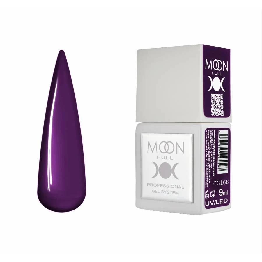 Moon Full Color CG 168 vernis semi-permanent haute pigmentation avec longue tenue, brillance miroir et formule sans HEMA ni TPO.