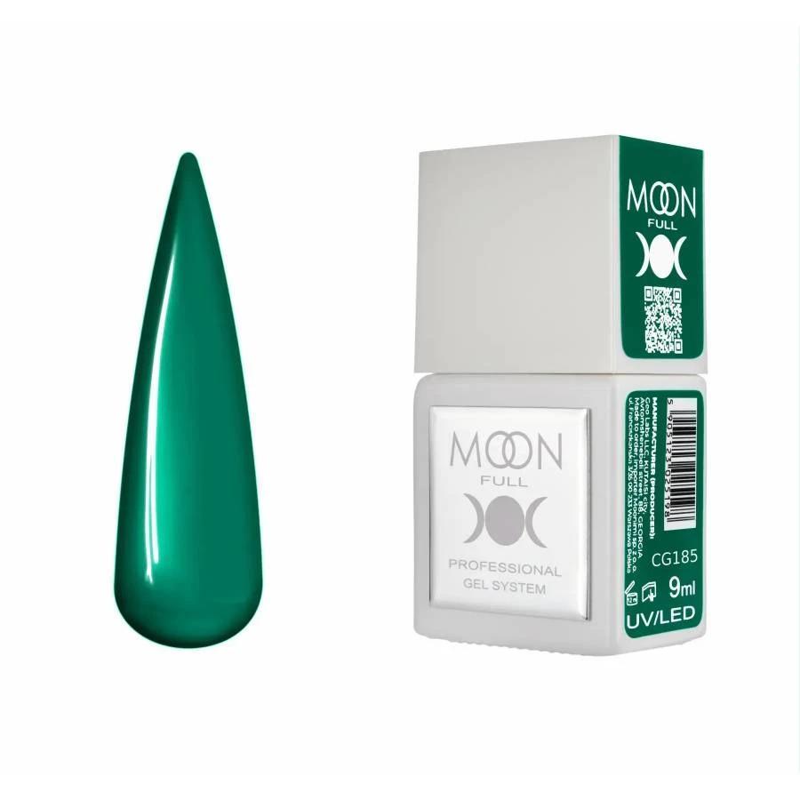 Moon Full Color CG 185 vernis semi-permanent haute pigmentation avec longue tenue, brillance miroir et formule sans HEMA ni TPO.